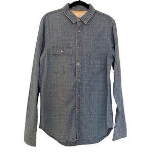 Rag & Bone Blue Denim Button Down Shirt